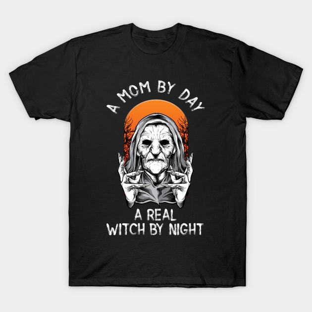 Women's Real Witch Halloween T-Shirt by pa2rok